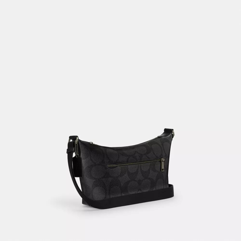 Small Finn Crossbody Bag with Pouch in Maxi Signature Canvas