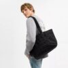 Small Tour Tote Bag in Signature Denim