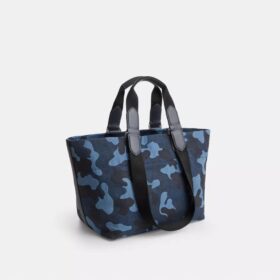 Small Tour Tote Bag with Camo Print