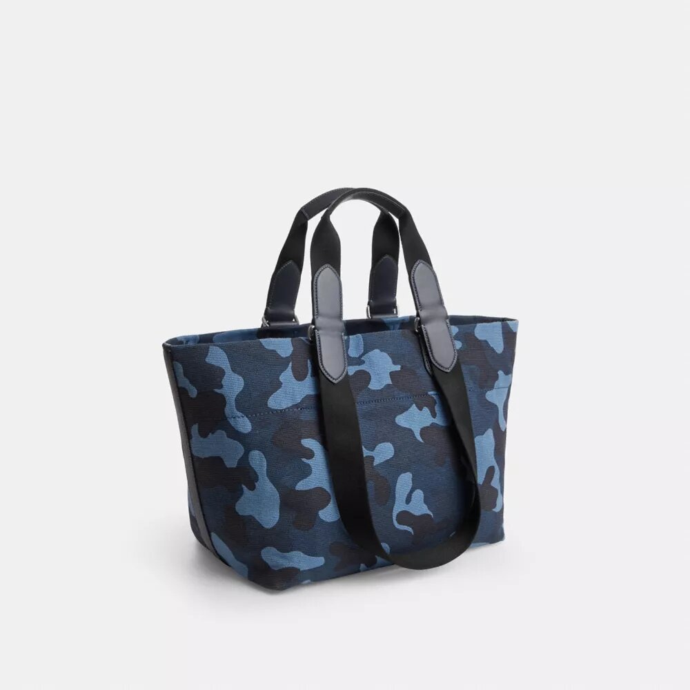 Small Tour Tote Bag with Camo Print