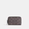 Small Zip Around Card Case in Signature Canvas