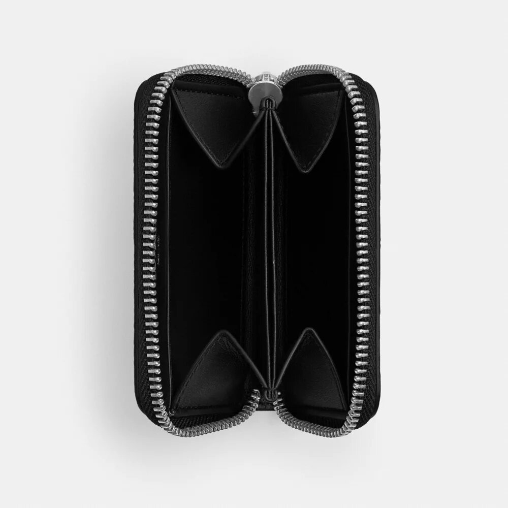 Small Zip Around Card Case in Signature Canvas