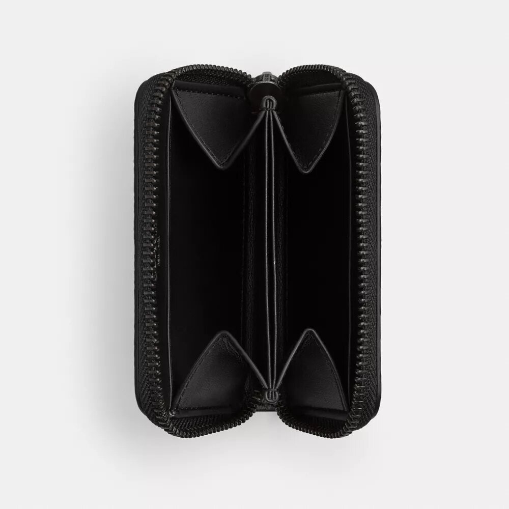 Small Zip Around Card Case in Signature Canvas