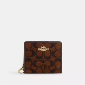 Snap Wallet in Signature Chenille