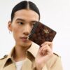 Snap Wallet in Signature Chenille