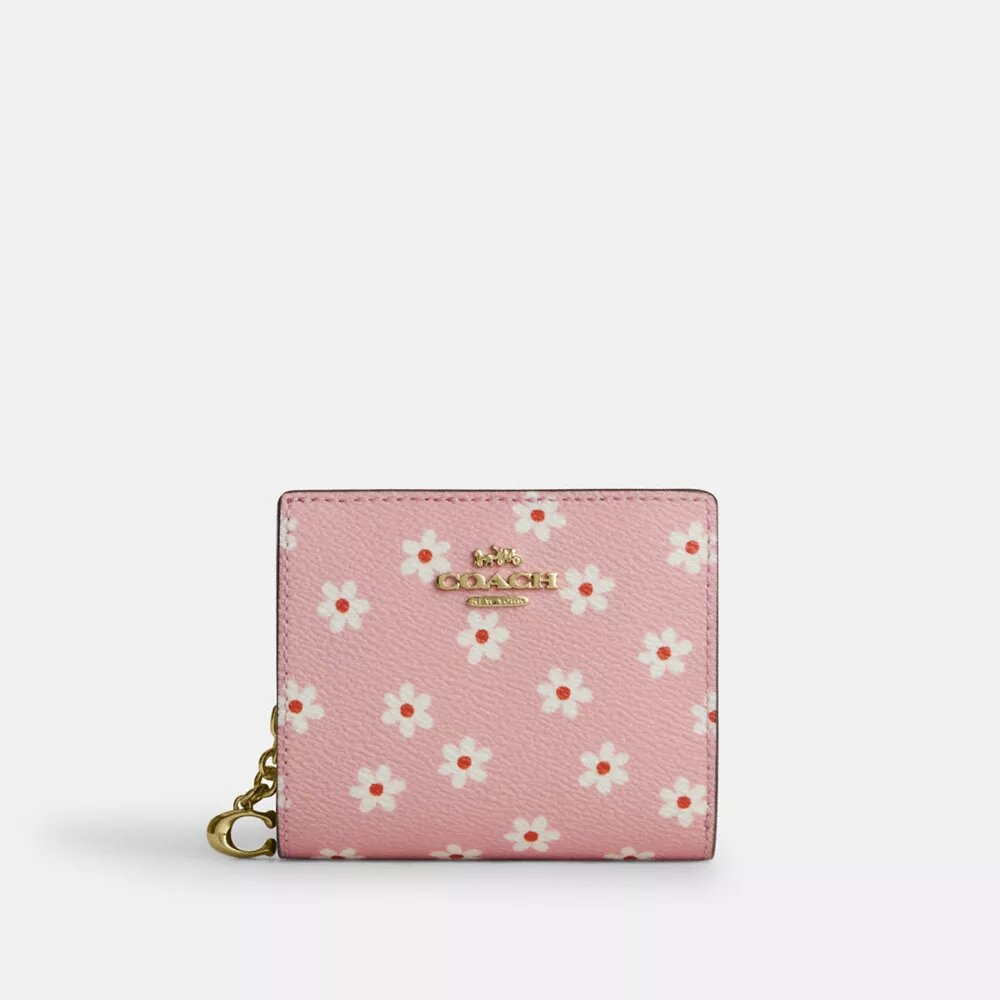 Snap Wallet with Floral Print