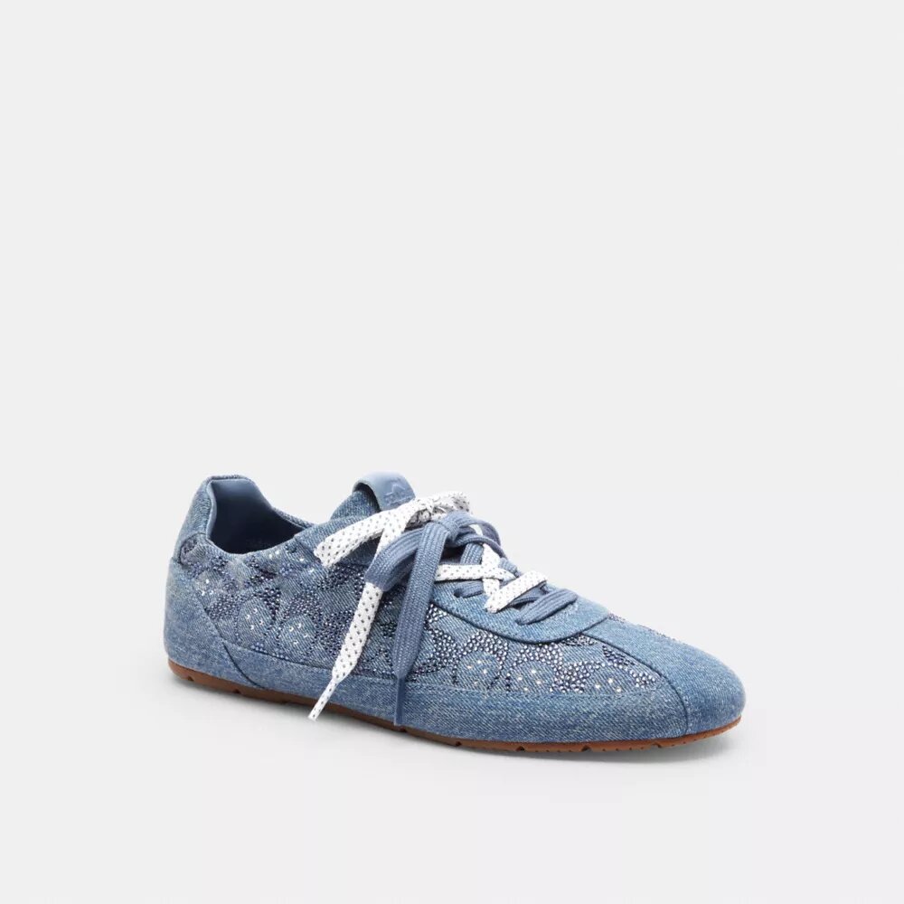 Soft Sneaker in Signature Denim