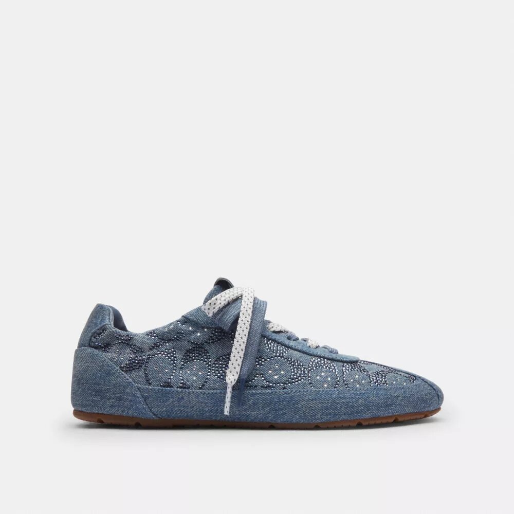 Soft Sneaker in Signature Denim