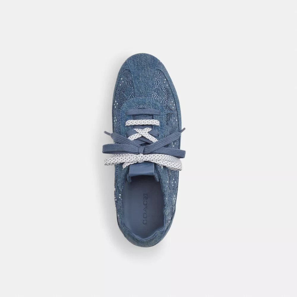 Soft Sneaker in Signature Denim