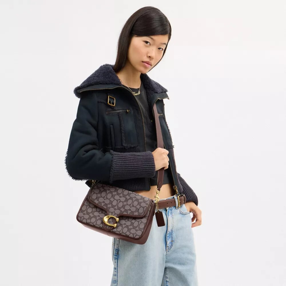 Soft Tabby Shoulder Bag in Signature Jacquard