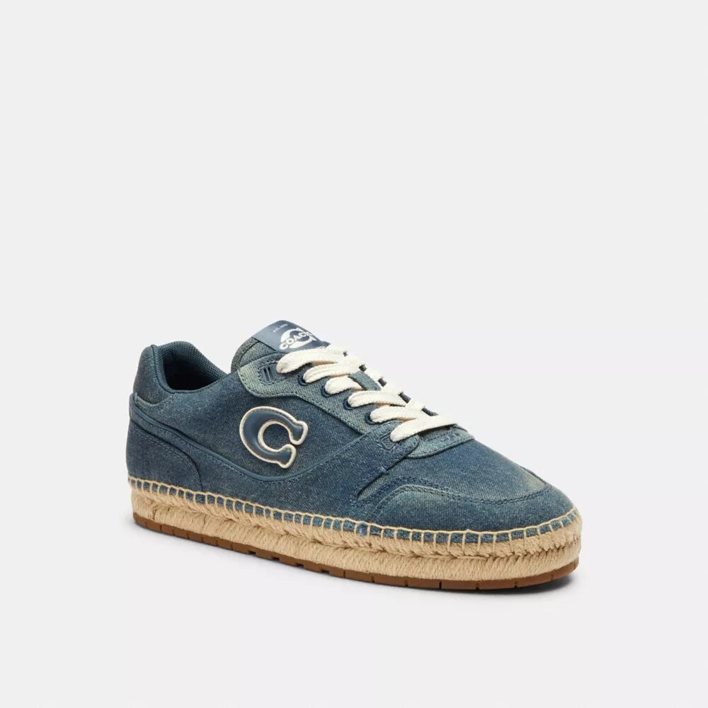 Soho Espadrille Sneaker in Loved Denim