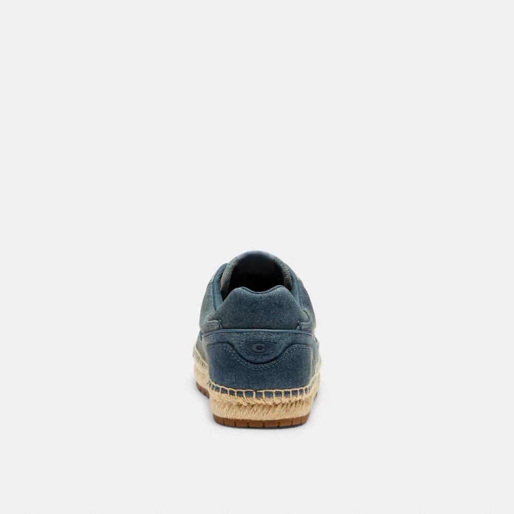 Soho Espadrille Sneaker in Loved Denim