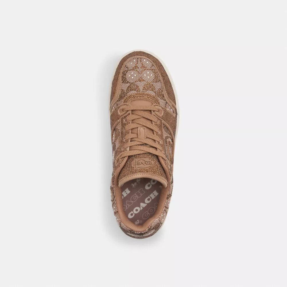 Soho Sneaker in Crystal Signature Jacquard