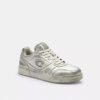 Soho Sneaker in Distressed Metallic Leather