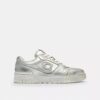 Soho Sneaker in Distressed Metallic Leather