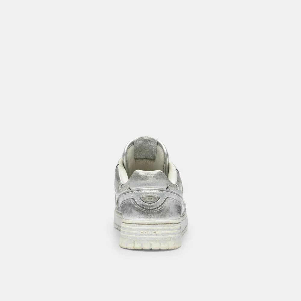 Soho Sneaker in Distressed Metallic Leather