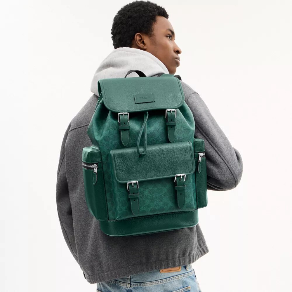 Sprint Backpack in Colorblock Signature Canvas