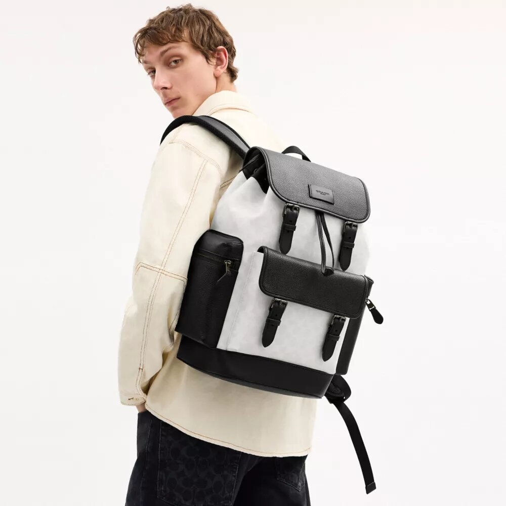 Sprint Backpack in Colorblock Signature Canvas