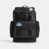 Sprint Backpack in Signature Canvas with Patches