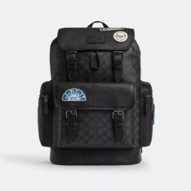 Sprint Backpack in Signature Canvas with Patches