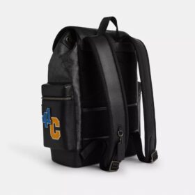 Sprint Backpack in Signature Canvas with Patches