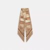 Stacked Tabby Bags Print Silk Skinny Scarf