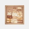 Stacked Tabby Bags Print Silk Square Scarf