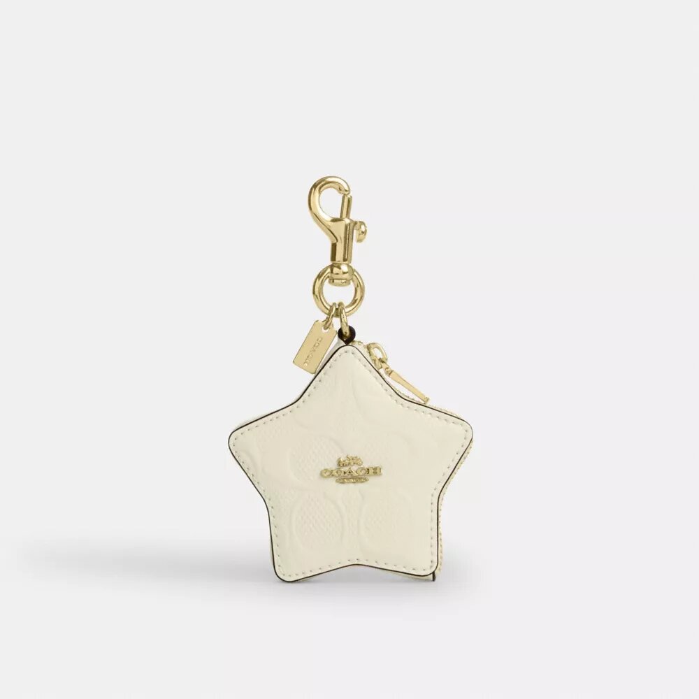 Star Bag Charm in Signature Leather