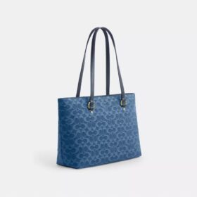 Station Tote Bag in Signature Denim