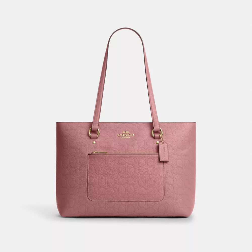 Station Tote Bag in Signature Leather