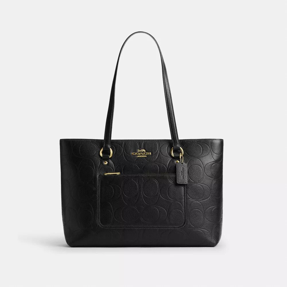 Station Tote Bag in Signature Leather