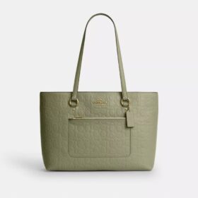 Station Tote Bag in Signature Leather