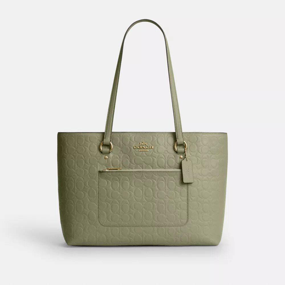 Station Tote Bag in Signature Leather