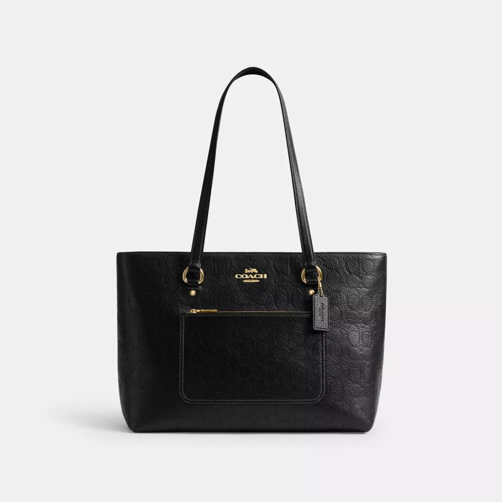 Station Tote Bag in Signature Leather