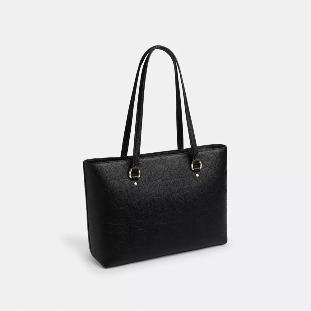 Station Tote Bag in Signature Leather