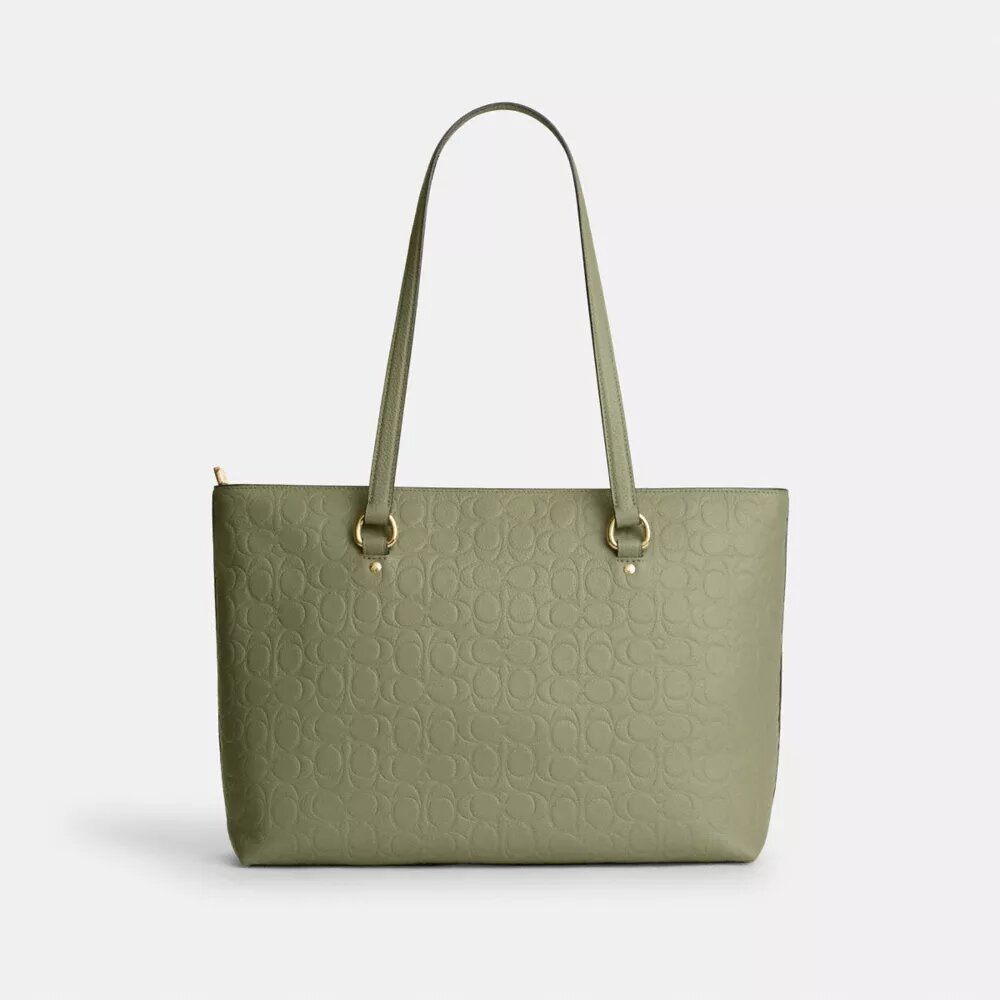 Station Tote Bag in Signature Leather