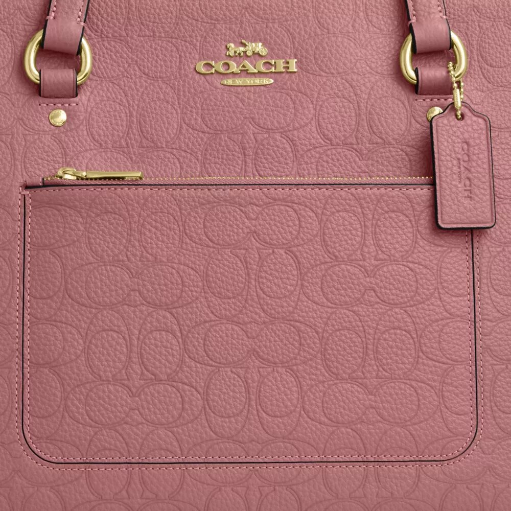 Station Tote Bag in Signature Leather