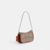 Swinger Bag 20 with Chain in Crystal Signature Jacquard