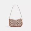 Swinger Bag 20 with Chain in Crystal Signature Jacquard