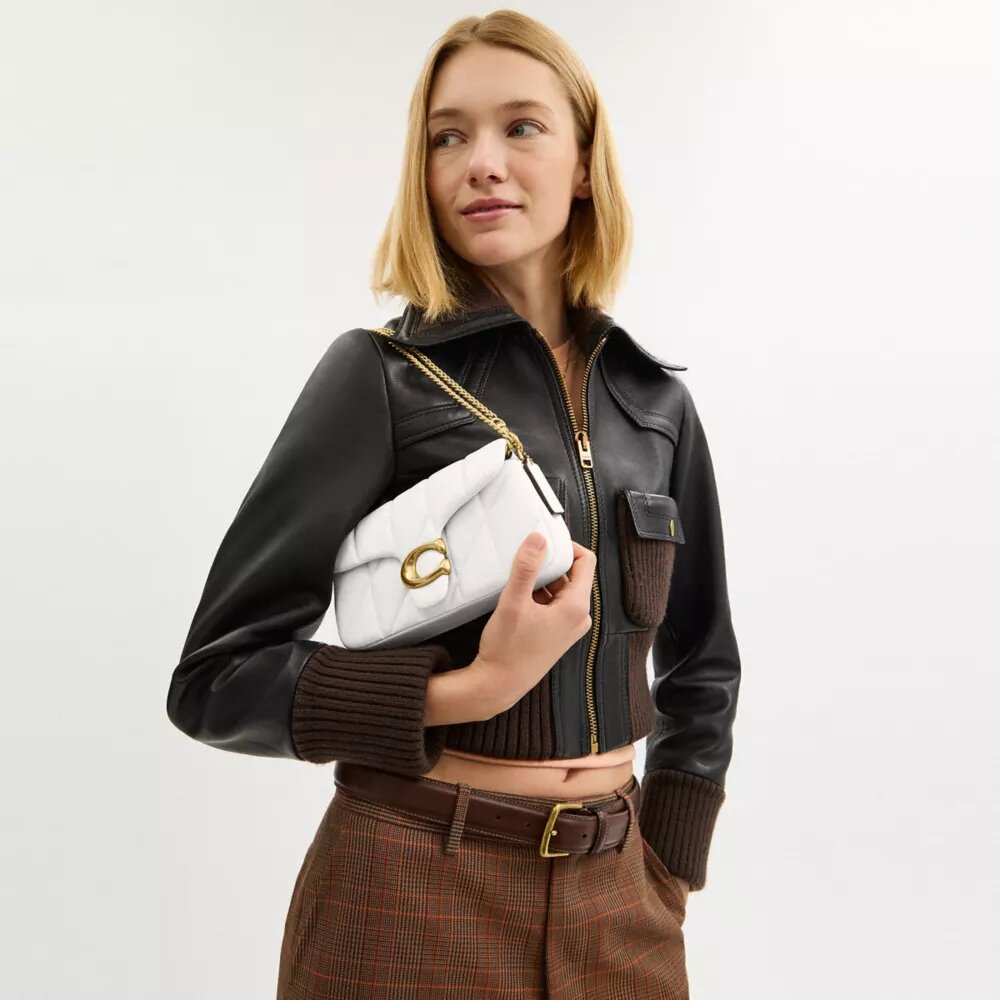 Tabby Chain Crossbody Bag 19 with Quilting