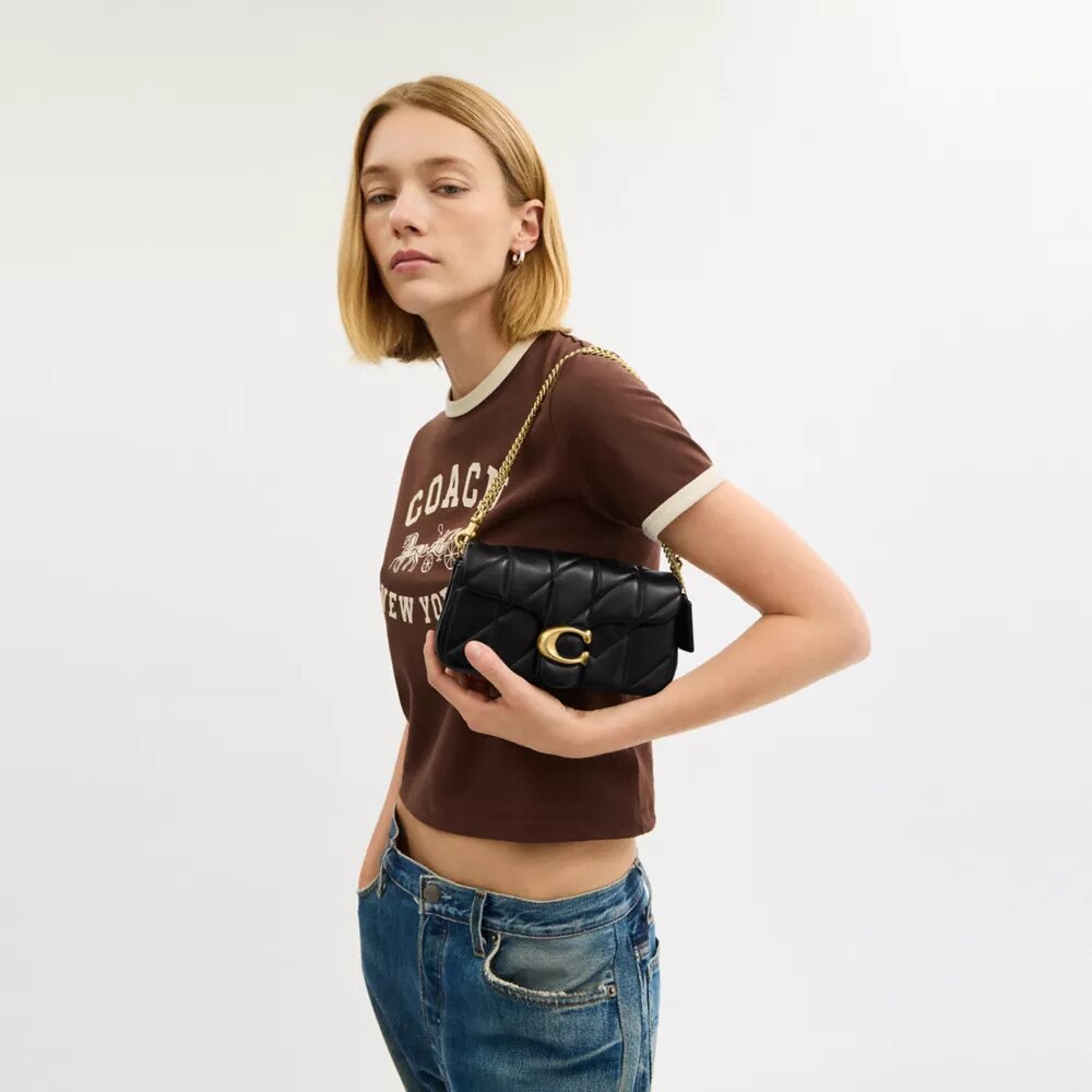 Tabby Chain Crossbody Bag 19 with Quilting