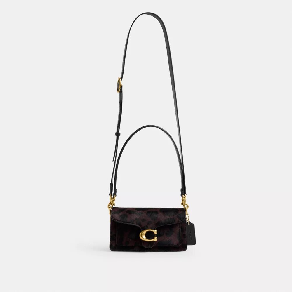 Tabby Shoulder Bag 20 in Haircalf with Leopard Print
