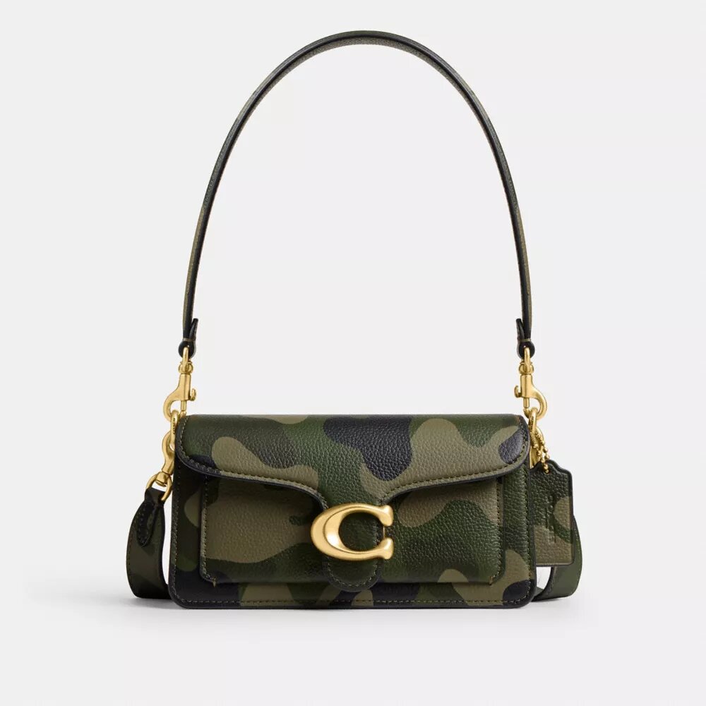 Tabby Shoulder Bag 20 with Camo Print