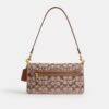 Tabby Shoulder Bag 26 in Crystal Signature Jacquard
