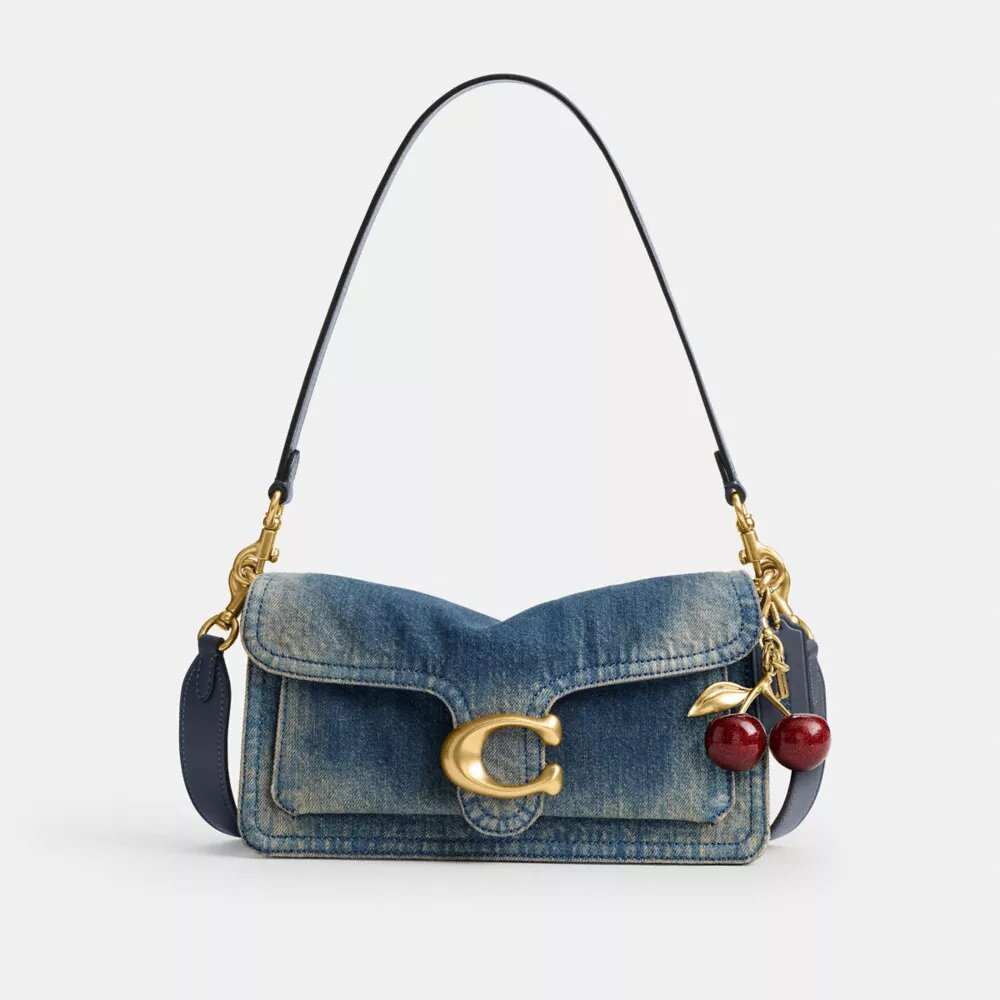 Tabby Shoulder Bag 26 in Regenerative Cotton Denim