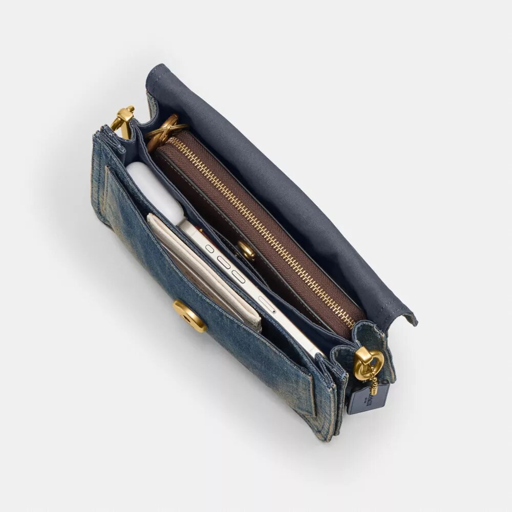 Tabby Shoulder Bag 26 in Regenerative Cotton Denim