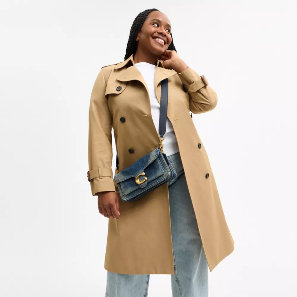 Tabby Shoulder Bag 26 in Regenerative Cotton Denim