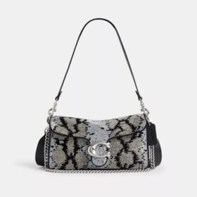 Tabby Shoulder Bag 26 with Beaded Snake