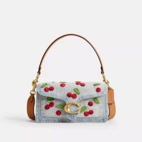 Tabby Shoulder Bag 26 with Cherry Embroidery
