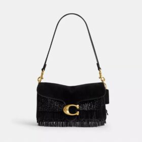Tabby Shoulder Bag 26 with Crystal Beaded Fringe